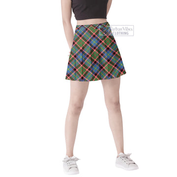 Stirling Bannockburn Tartan Women's Plated Mini Skirt