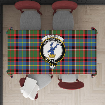 Stirling Bannockburn Tatan Tablecloth with Family Crest
