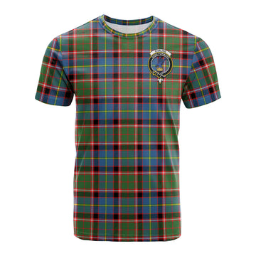 Stirling Bannockburn Tartan T-Shirt with Family Crest