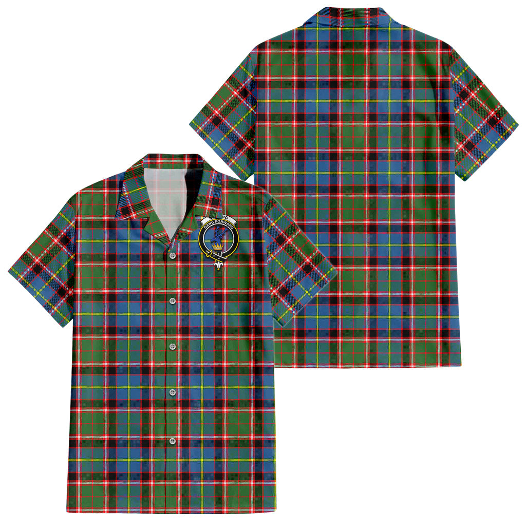 stirling-bannockburn-tartan-short-sleeve-button-down-shirt-with-family-crest