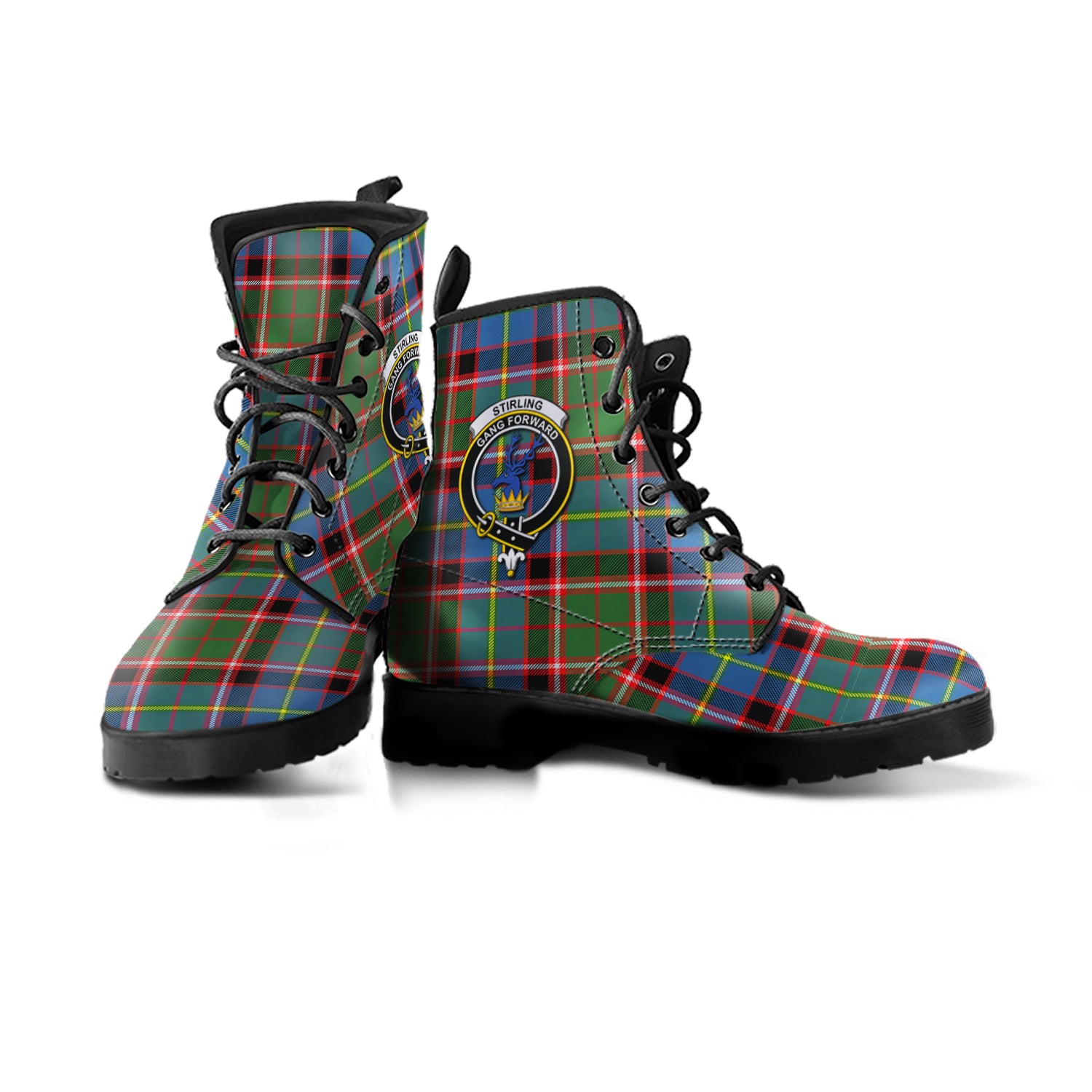 stirling-bannockburn-tartan-leather-boots-with-family-crest