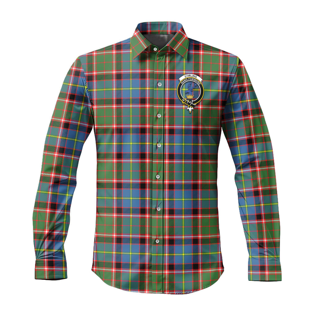 stirling-bannockburn-tartan-long-sleeve-button-up-shirt-with-family-crest