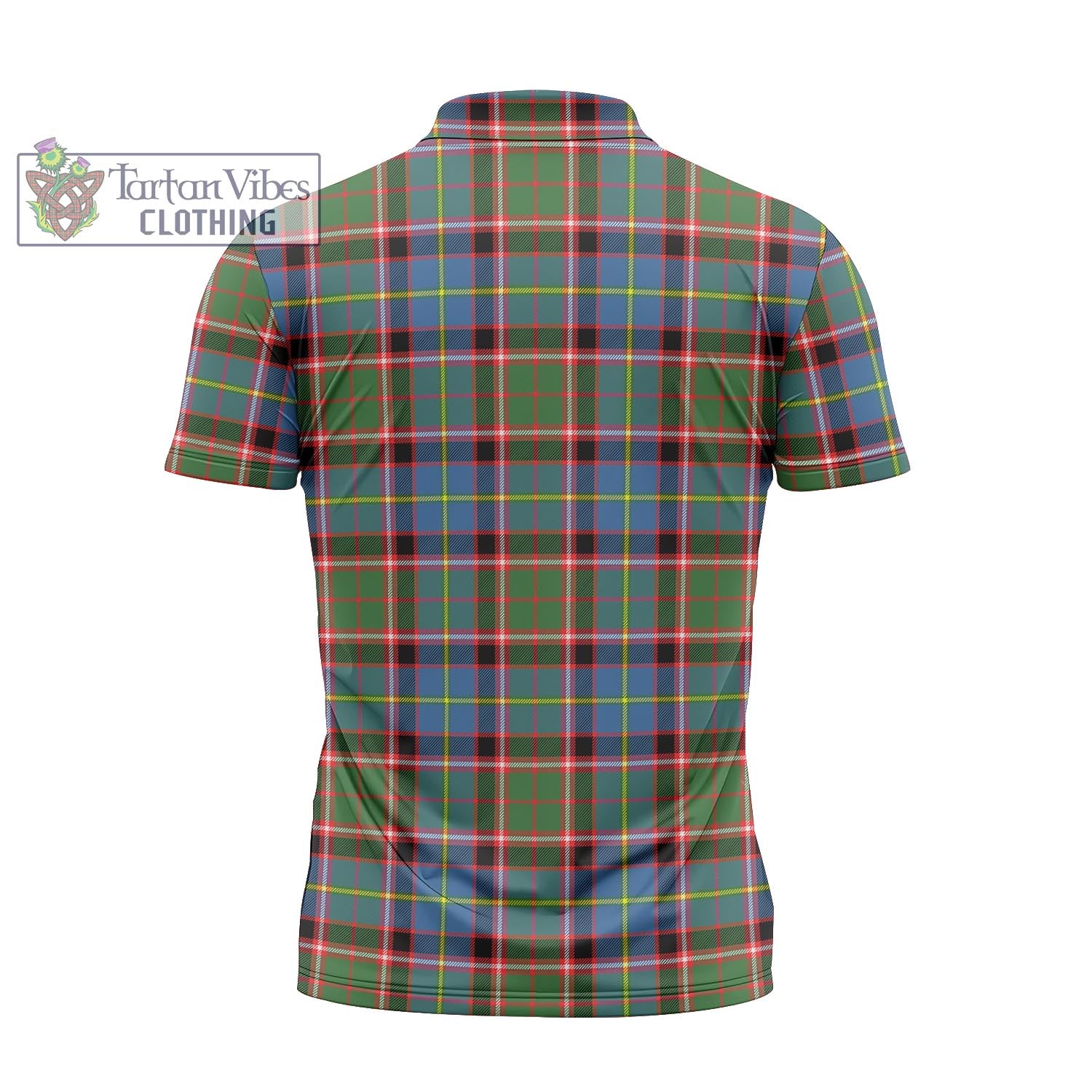 Tartan Vibes Clothing Stirling Bannockburn Tartan Zipper Polo Shirt