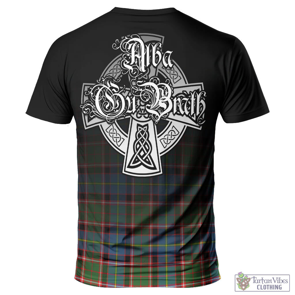 Tartan Vibes Clothing Stirling Bannockburn Tartan T-Shirt Featuring Alba Gu Brath Family Crest Celtic Inspired