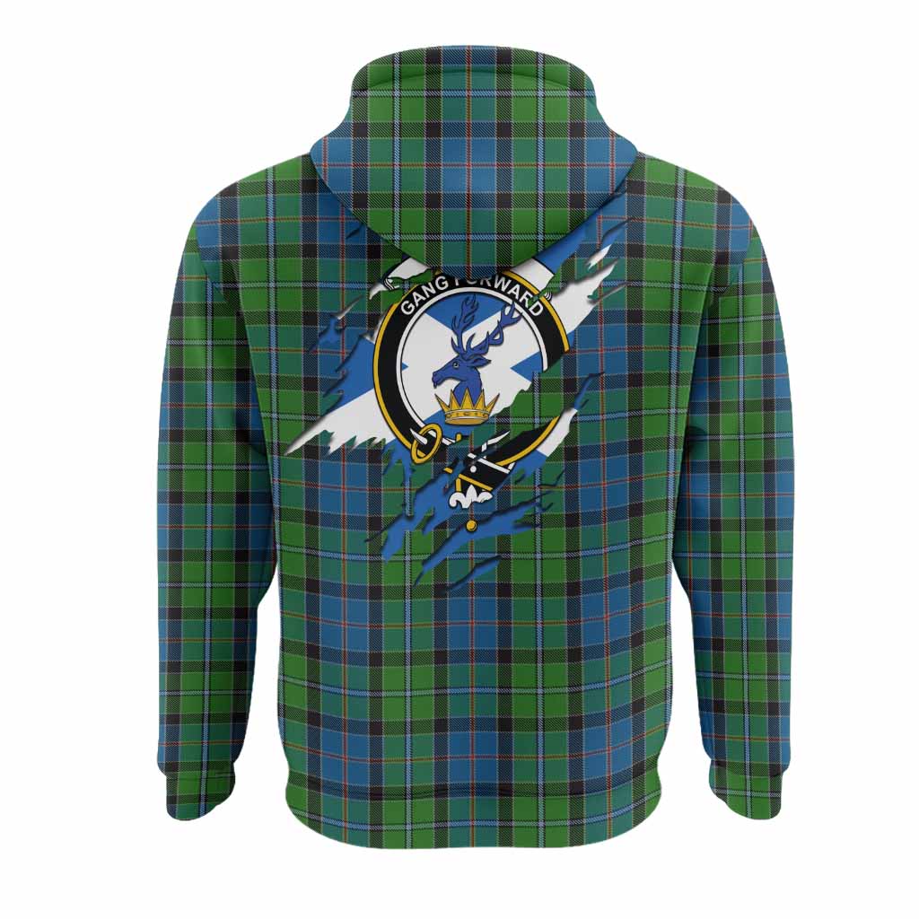 Stirling Clan Crest In Me Tartan Hoodie Scotland Flag Style