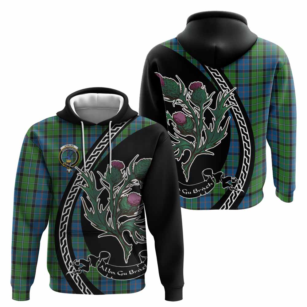 Stirling Family Crest Tartan Hoodie Alba Thistle Inspired - Tartan Vibes Clothing