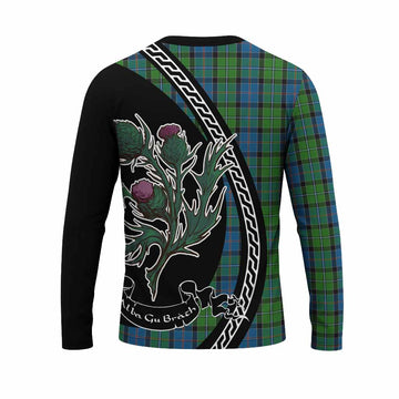 Stirling Family Crest Tartan Long Sleeve T-Shirt Alba Thistle Inspired - Tartan Vibes Clothing