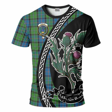 Stirling Family Crest Tartan T-Shirt Alba Thistle Inspired - Tartan Vibes Clothing