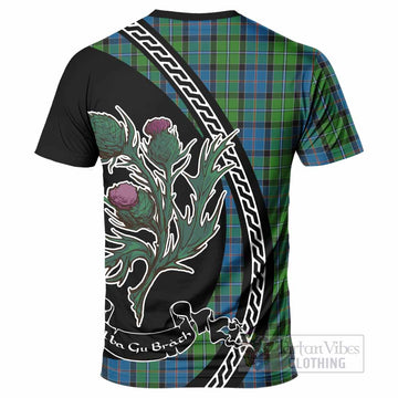 Stirling Family Crest Tartan T-Shirt Alba Thistle Inspired - Tartan Vibes Clothing