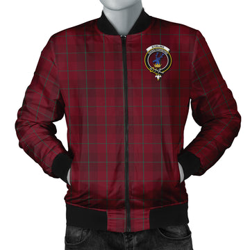 Stirling of Keir Tartan Bomber Jacket with Family Crest