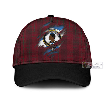 Stirling of Keir Tartan Classic Cap with Family Crest In Me Style