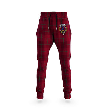 Stirling of Keir Tartan Joggers Pants with Family Crest