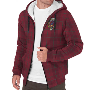 Stirling of Keir Tartan Sherpa Hoodie with Family Crest