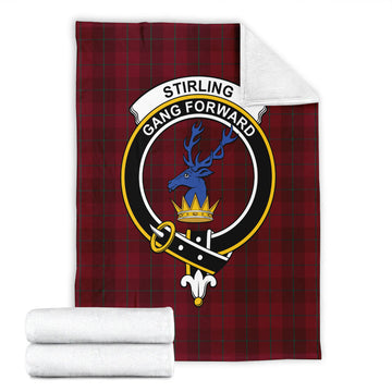 Stirling of Keir Tartan Blanket with Family Crest