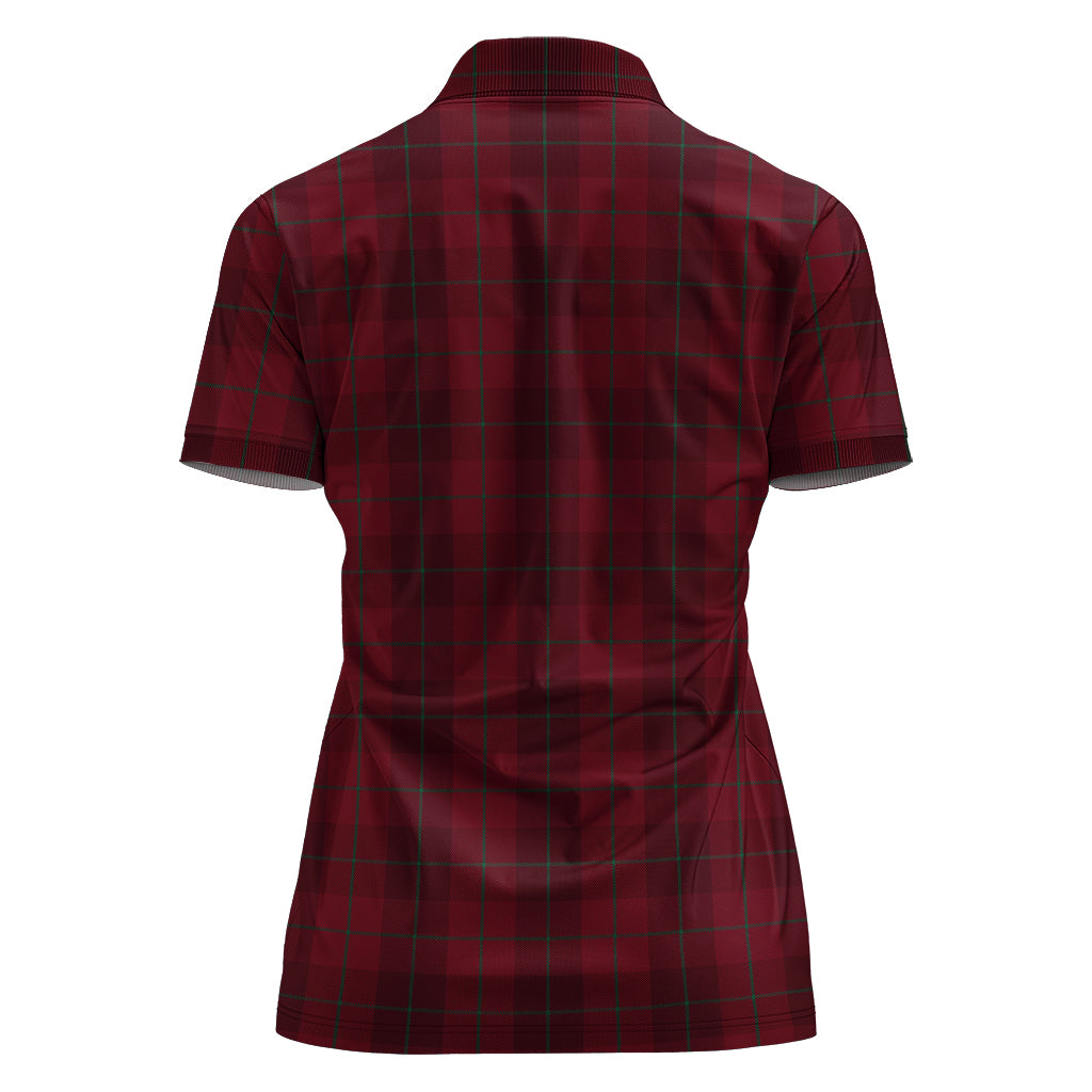 stirling-of-keir-tartan-polo-shirt-with-family-crest-for-women