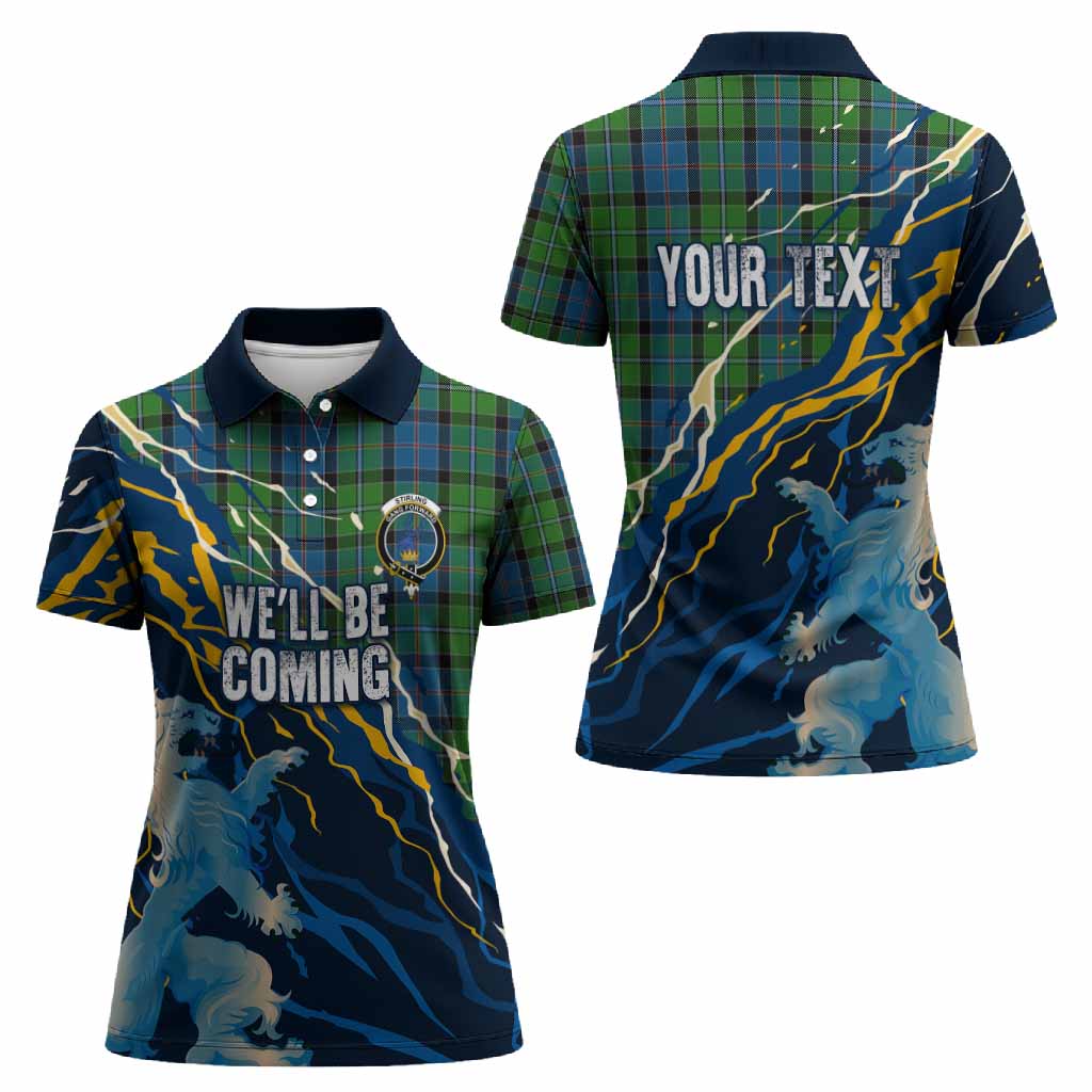 Stirling Scotland Tartan Women Polo Shirt WC2026 Football - We'll Be Coming