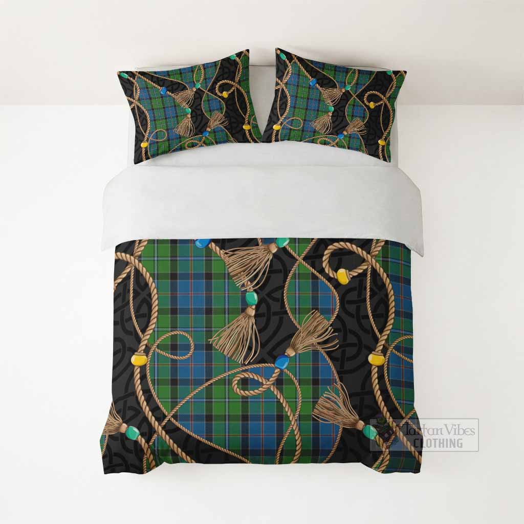 Stirling Scottish Tartan Twisted Ropes Stylized Bedding Set - Tartan Vibes Clothing