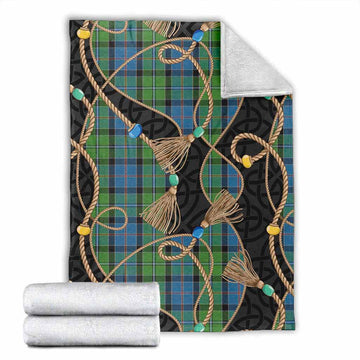 Stirling Scottish Tartan Twisted Ropes Stylized Blanket X-Large 59 x 79 inches 150 x 200 cm - Tartan Vibes Clothing