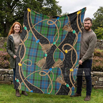Stirling Scottish Tartan Twisted Ropes Stylized Blanket - Tartan Vibes Clothing