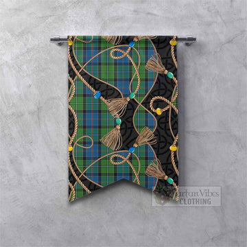 Stirling Scottish Tartan Twisted Ropes Stylized Gonfalon