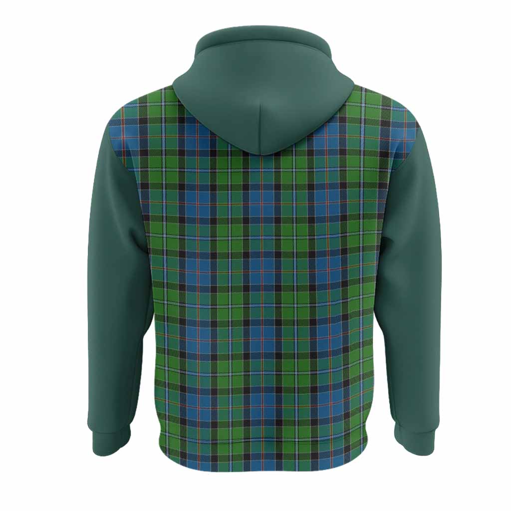 Stirling Tartan Accent Hoodie with Family Crest