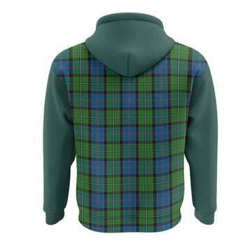 Stirling Tartan Accent Hoodie with Family Crest