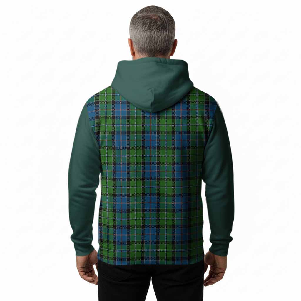 Stirling Tartan Accent Hoodie with Family Crest