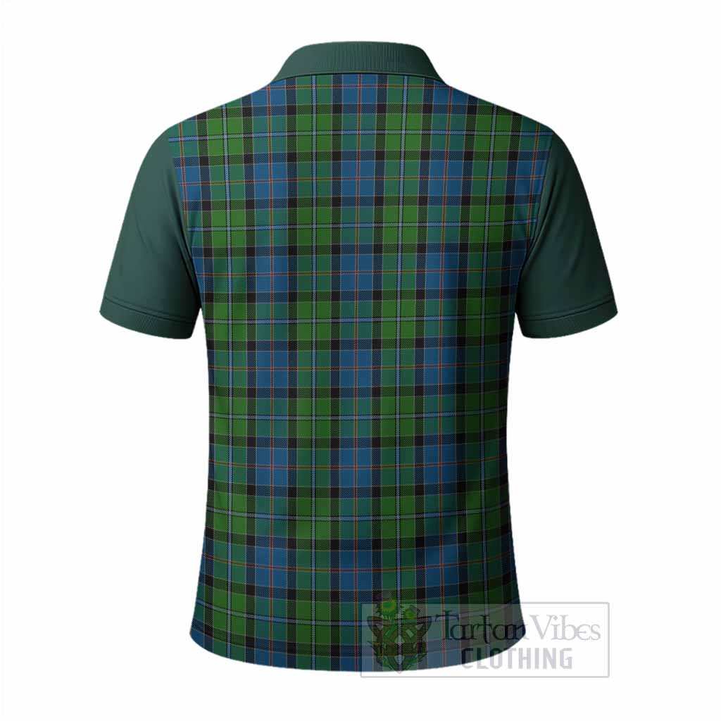 Stirling Tartan Accent Polo Shirt with Family Crest