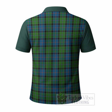 Stirling Tartan Accent Polo Shirt with Family Crest