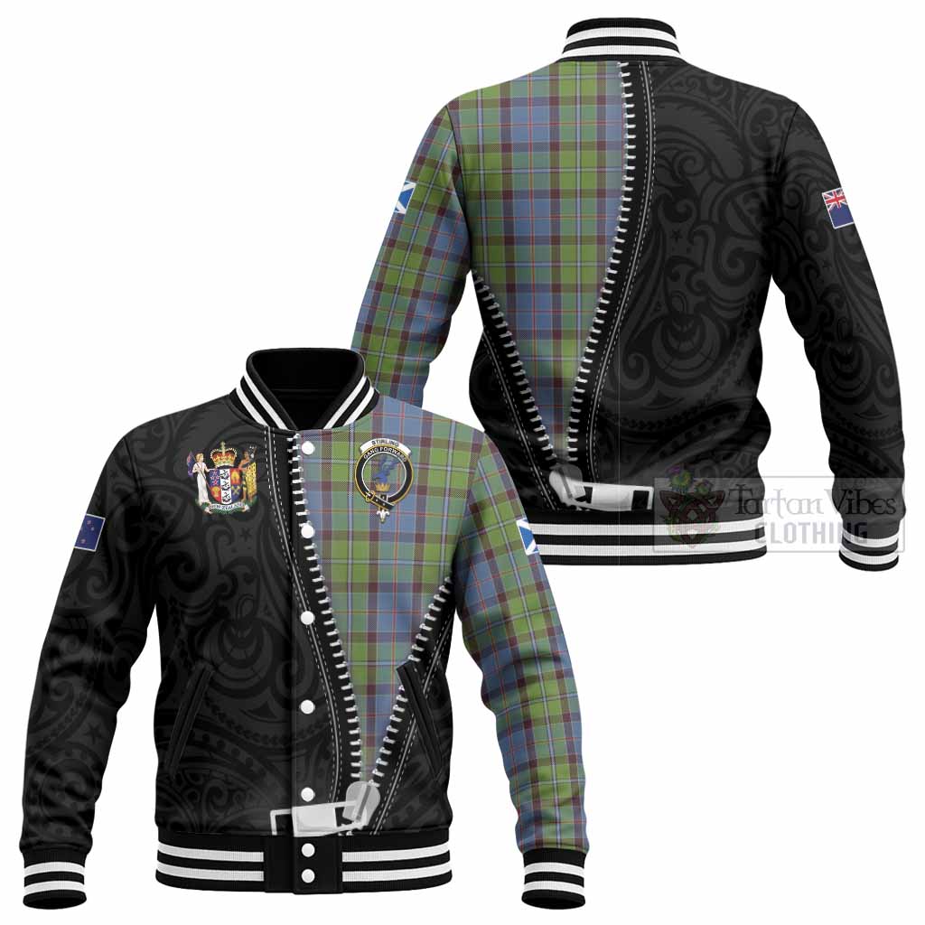 Stirling Tartan Baseball Jacket New Zealand Pattern Unique Zipper Stylized