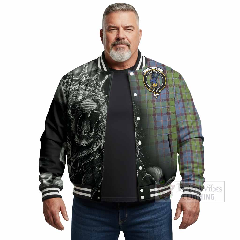 Stirling Tartan Baseball Jacket Roaring Lion Heritage
