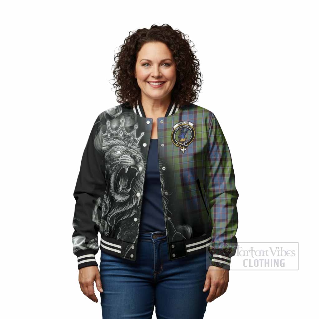 Stirling Tartan Baseball Jacket Roaring Lion Heritage