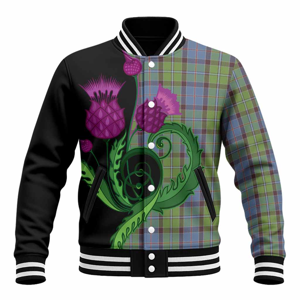 Stirling Tartan Baseball Jacket Traditional Scottish Thistle