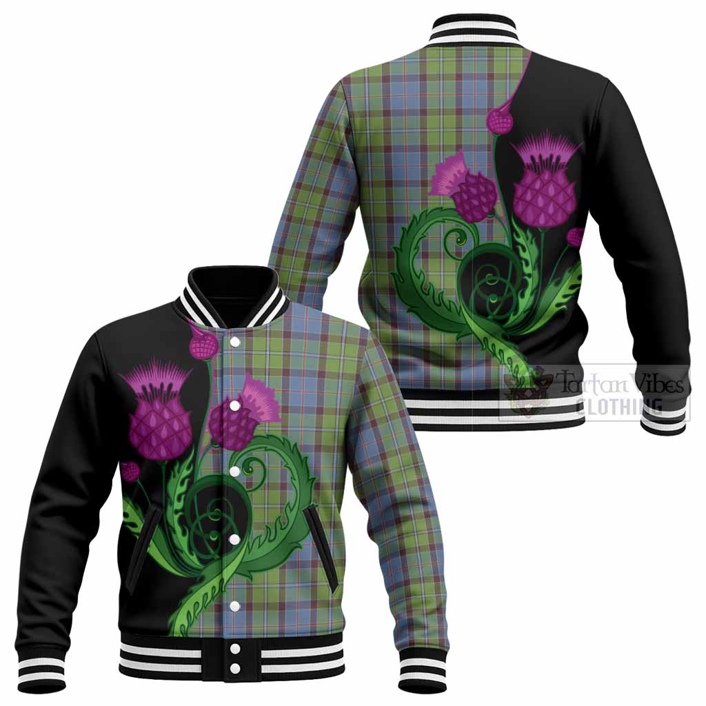 Stirling Tartan Baseball Jacket Traditional Scottish Thistle