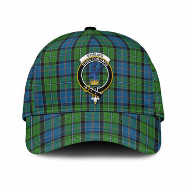 Stirling Tartan Classic Cap with Family Crest