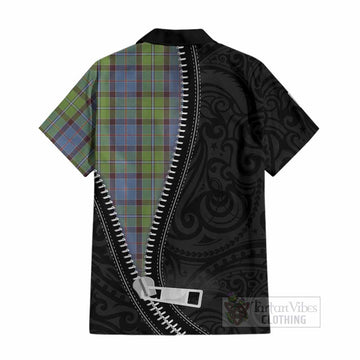 Stirling Tartan Cotton Hawaiian Shirt New Zealand Pattern Unique Zipper Stylized