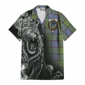 Stirling Tartan Cotton Hawaiian Shirt Roaring Lion Heritage