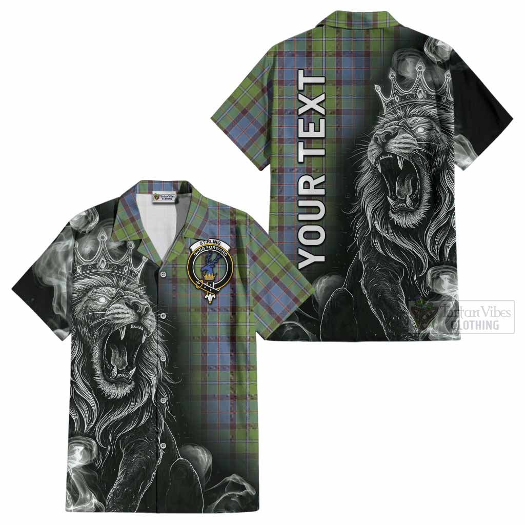 Stirling Tartan Cotton Hawaiian Shirt Roaring Lion Heritage