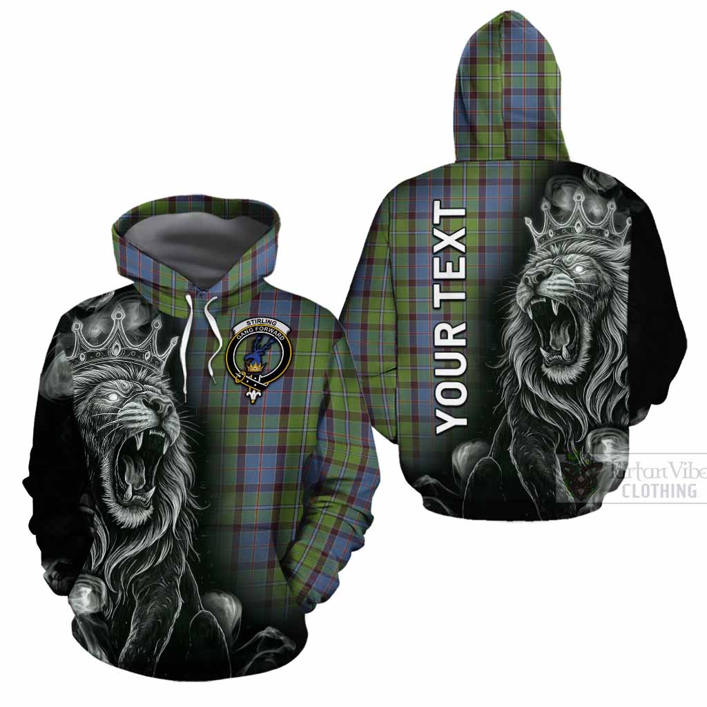 Stirling Tartan Cotton Hoodie Roaring Lion Heritage
