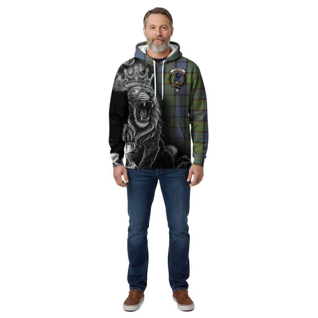 Stirling Tartan Cotton Hoodie Roaring Lion Heritage