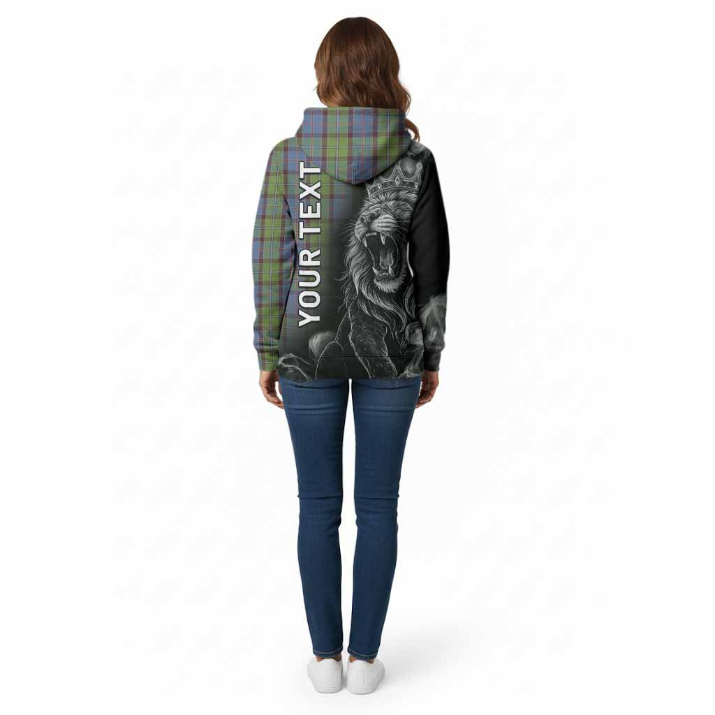 Stirling Tartan Cotton Hoodie Roaring Lion Heritage