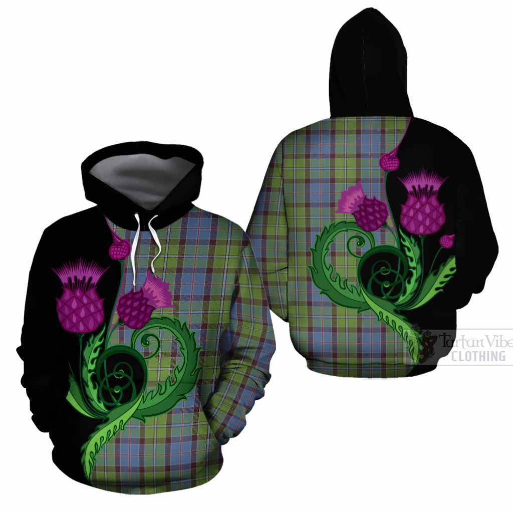 Stirling Tartan Cotton Hoodie Traditional Scottish Thistle