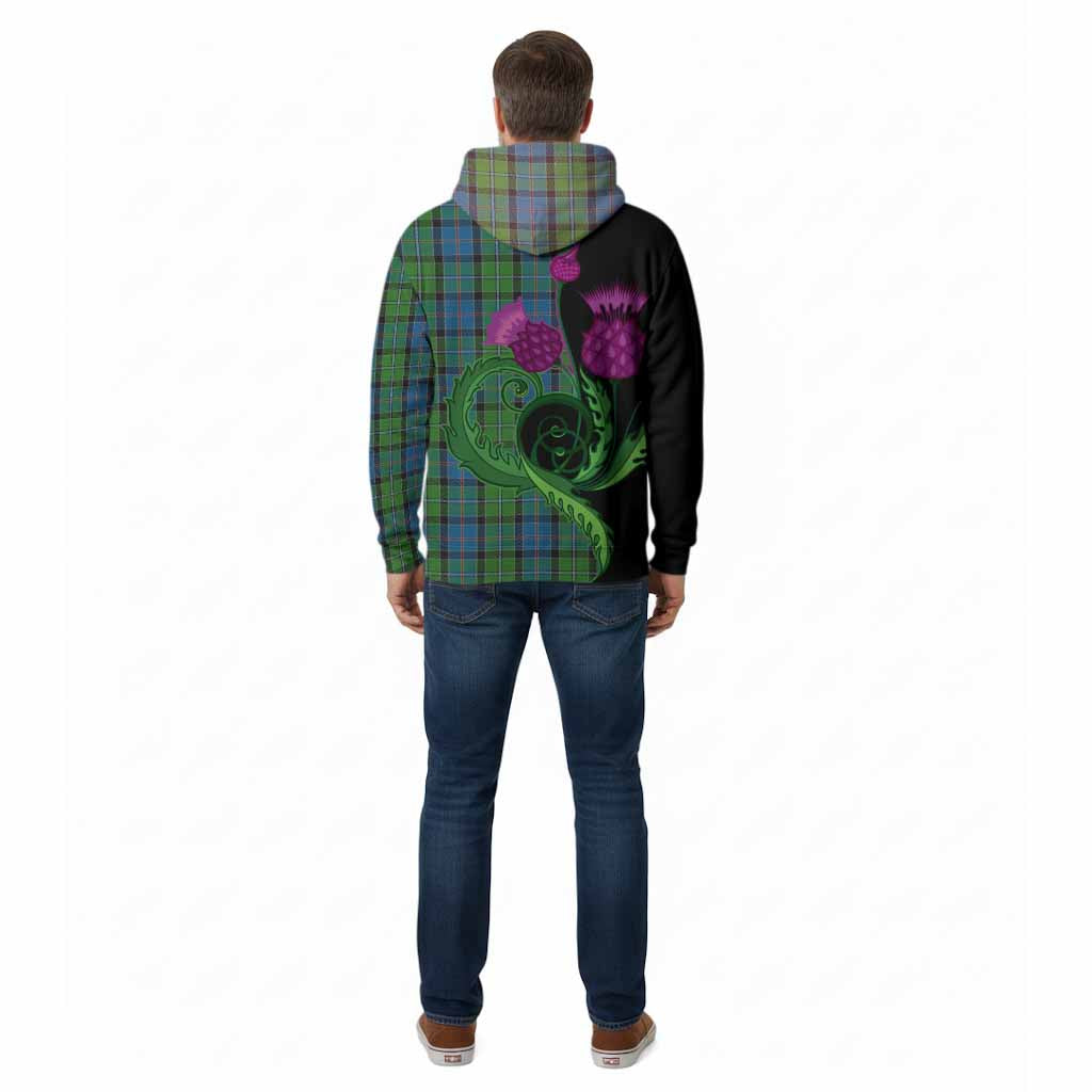 Stirling Tartan Cotton Hoodie Traditional Scottish Thistle