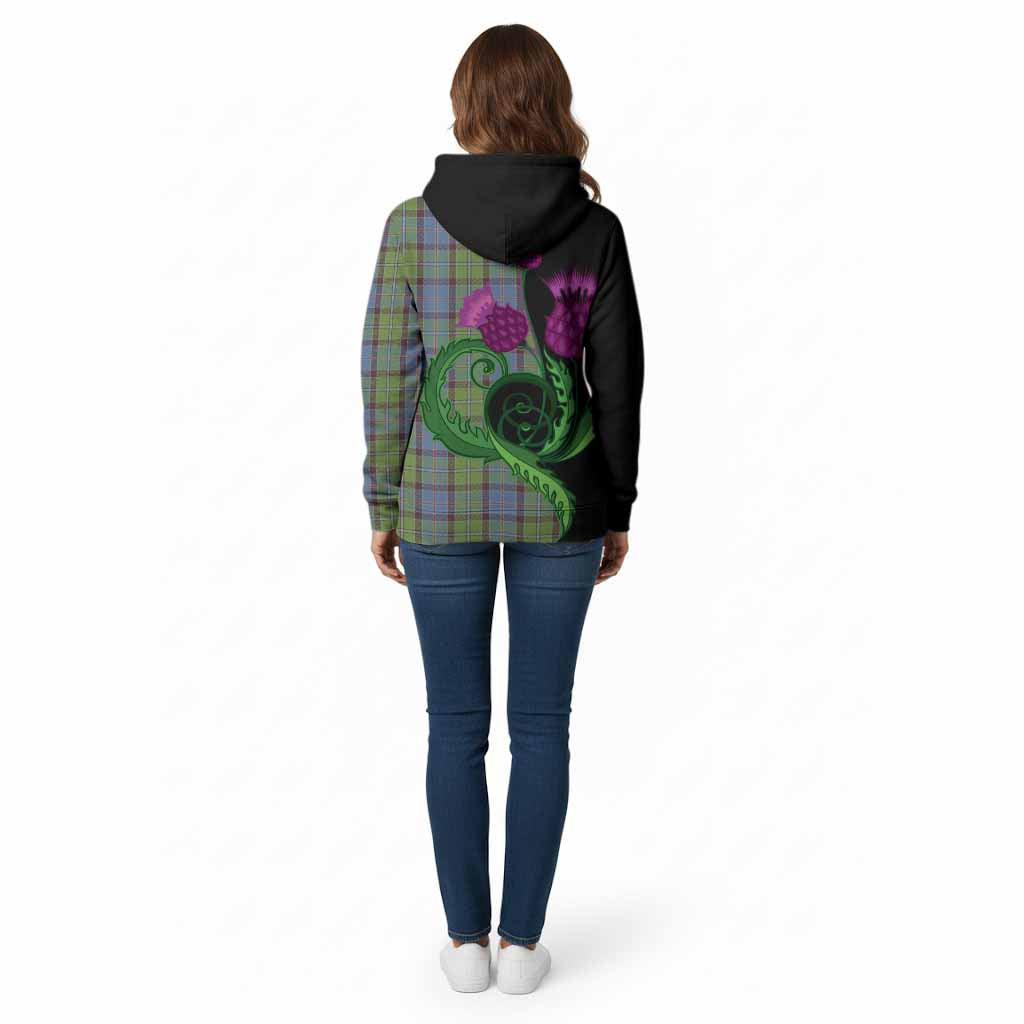 Stirling Tartan Cotton Hoodie Traditional Scottish Thistle