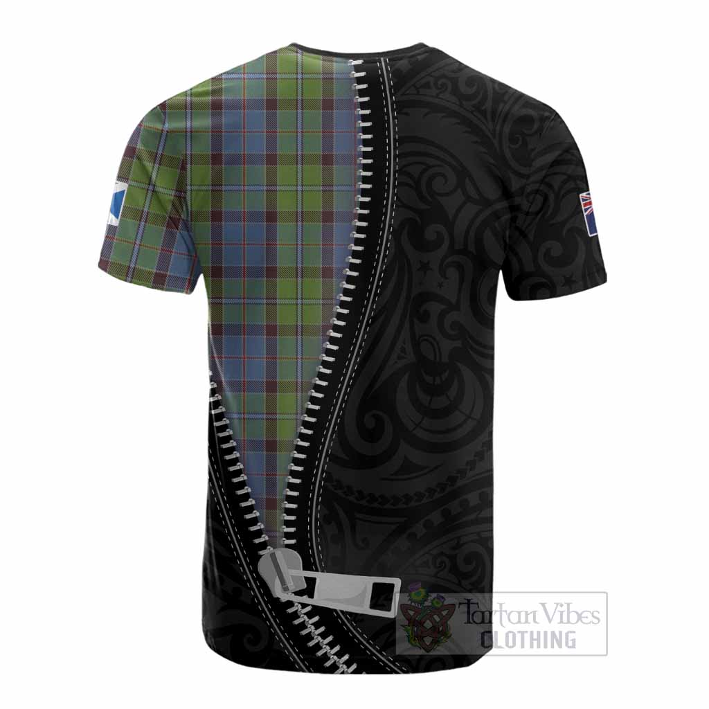 Stirling Tartan Cotton T-shirt New Zealand Pattern Unique Zipper Stylized