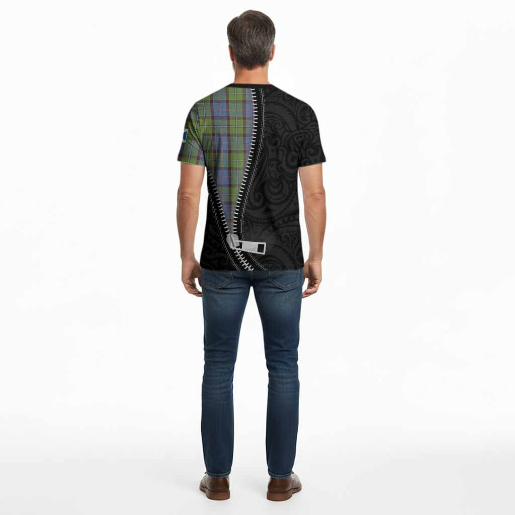 Stirling Tartan Cotton T-shirt New Zealand Pattern Unique Zipper Stylized