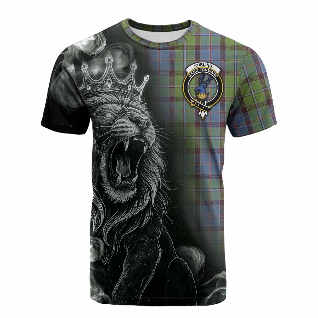 Stirling Tartan Cotton T-shirt Roaring Lion Heritage