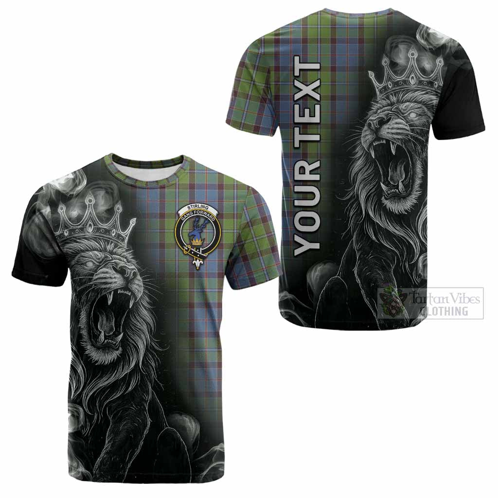 Stirling Tartan Cotton T-shirt Roaring Lion Heritage