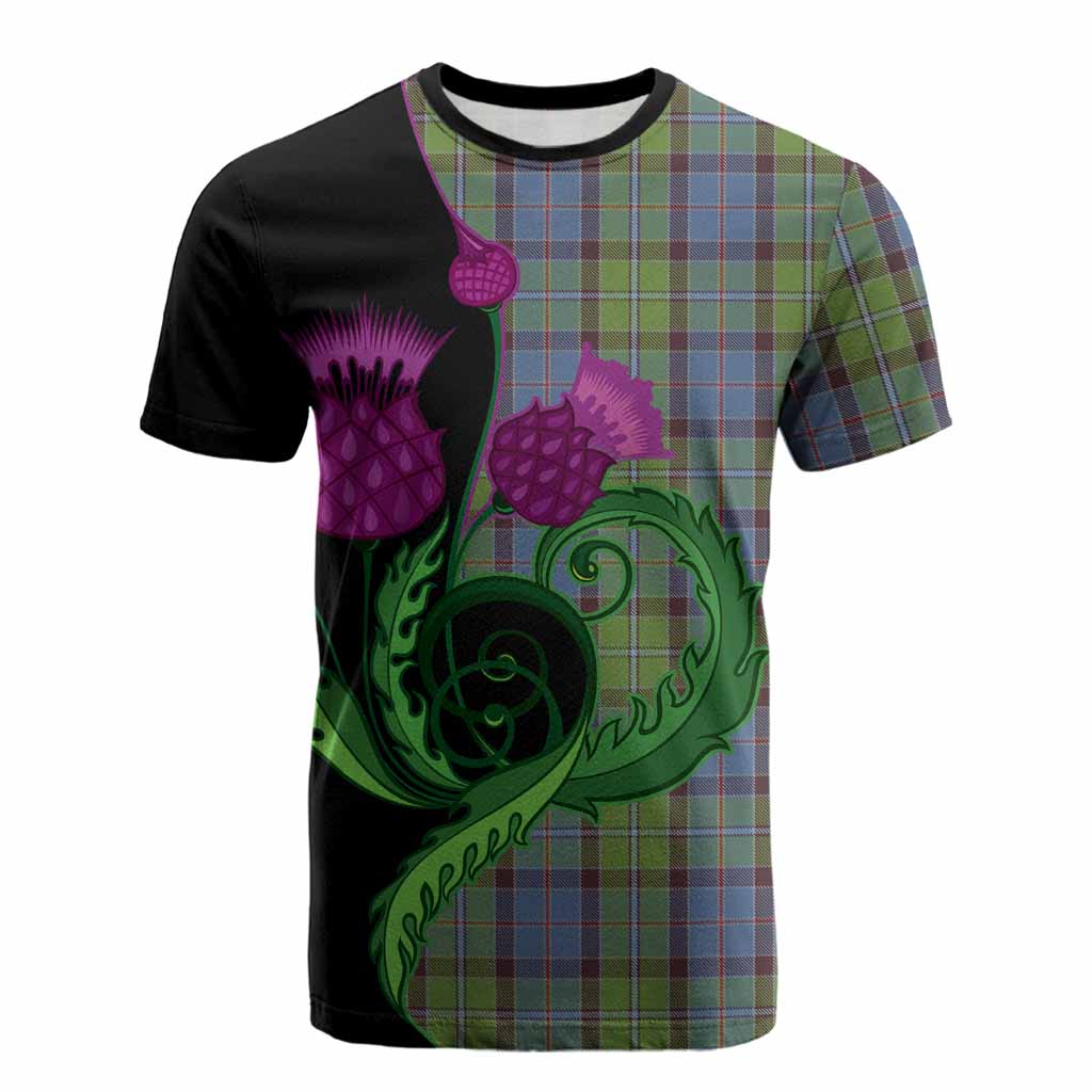Stirling Tartan Cotton T-shirt Traditional Scottish Thistle