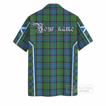 Stirling Tartan Crest Hawaiian Shirt Scotland Coat of Arm Flag Style - Tartan Vibes Clothing